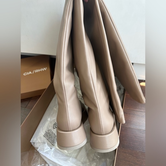 GIA COUTURE x RHW ROSIE Brown Leather Rosie 10 Thigh High Boots EUR 39 US 9 NWT - Picture 12 of 16